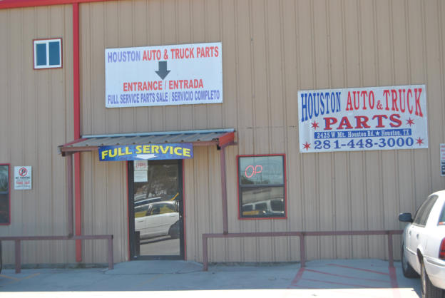 Houston Auto Truck Parts entrance on W. Mt. Houston Rd.