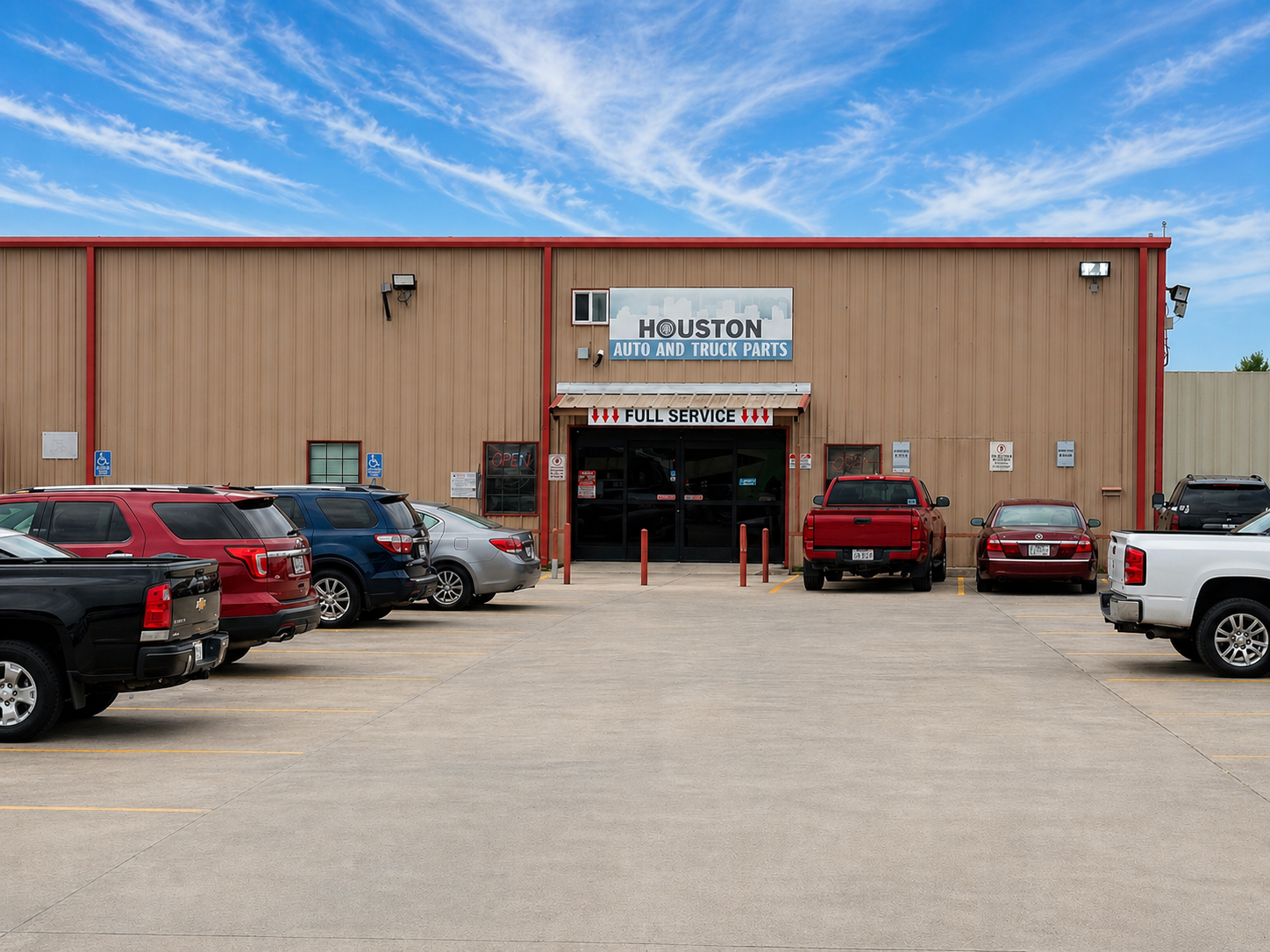 Houston Auto Truck Parts storefront on W. Mt. Houston Rd.